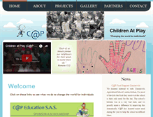 Tablet Screenshot of childrenatplay.org.za